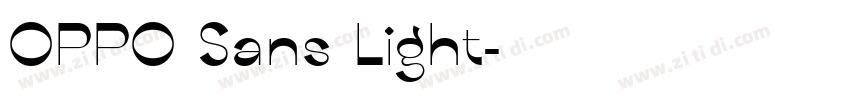 OPPO Sans Light字体转换